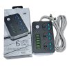 چندراهی برق با 6 پورت USB مدل K05